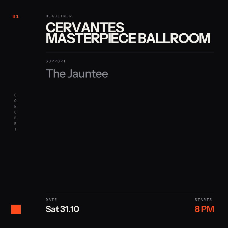 The Motet with The Jauntee at Cervantes Masterpiece Ballroom