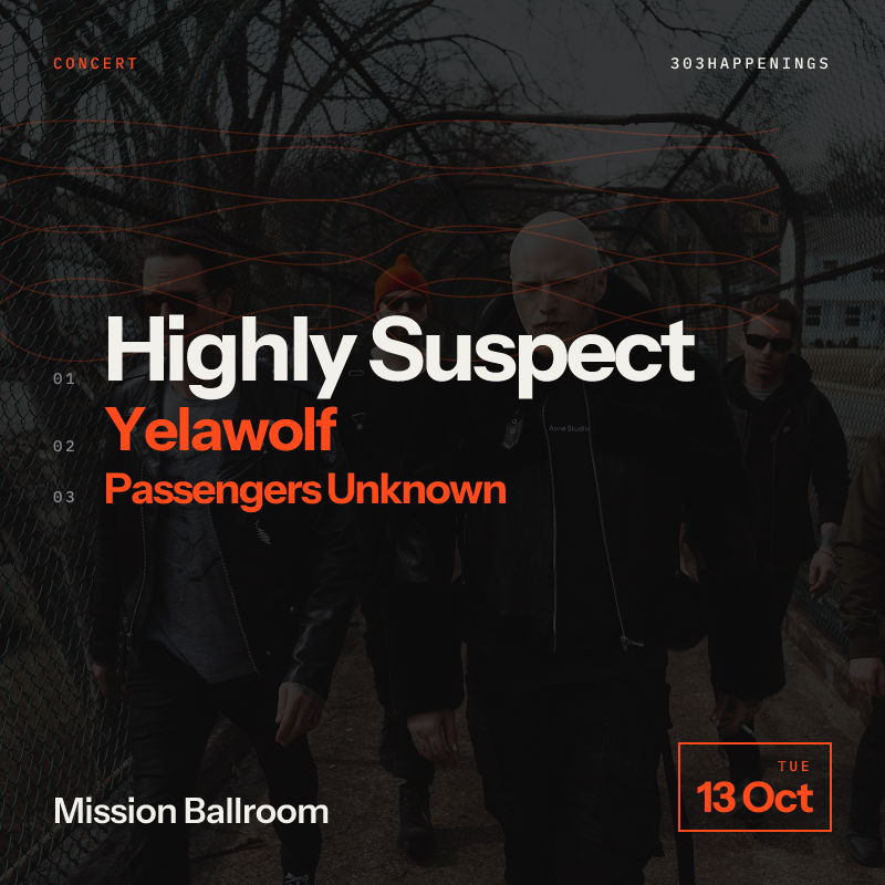 Highly Suspect and Yelawolf at Mission Ballroom in Denver - This Week