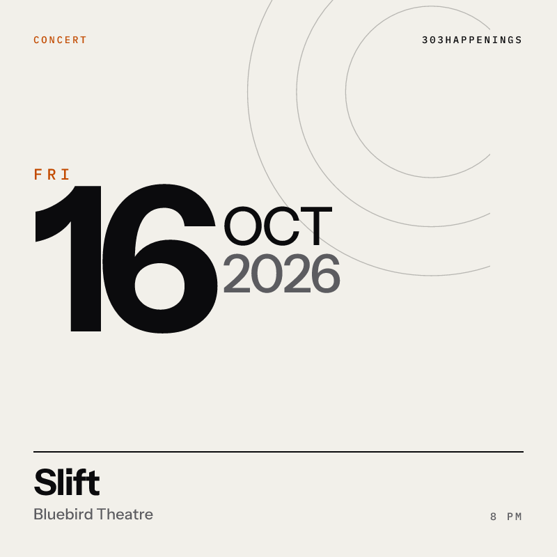 Slift at Bluebird Theatre in Denver - This Week