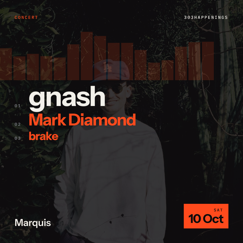 gnash at Marquis in Denver - Today