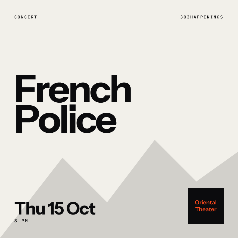 French Police at Oriental Theater in Denver - This Week