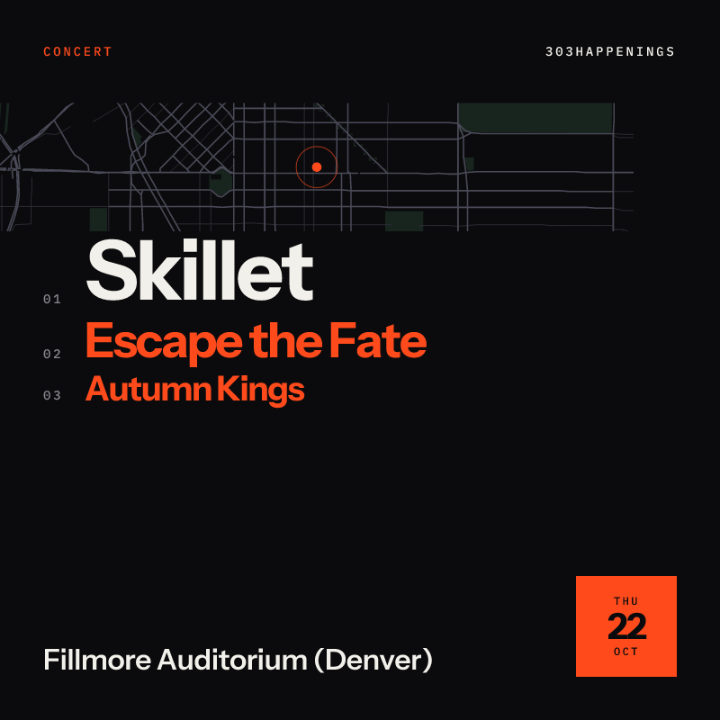 Skillet: Comatose 20 Years, Still Screaming Tour at Fillmore Auditorium (Denver) in Denver - Next Week
