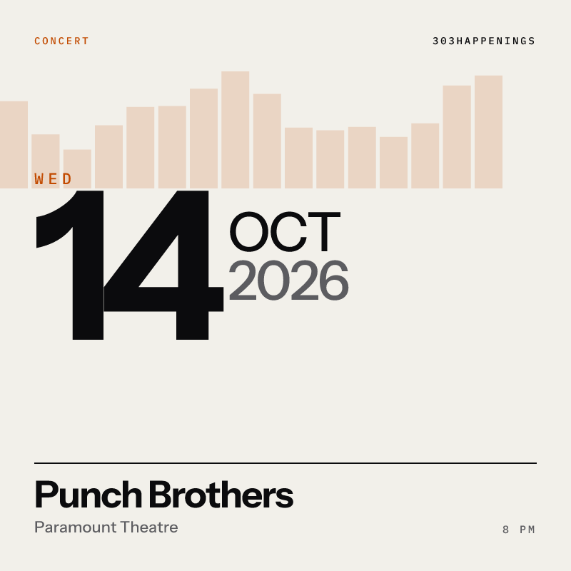 Punch Brothers at Paramount Theatre in Denver - This Week