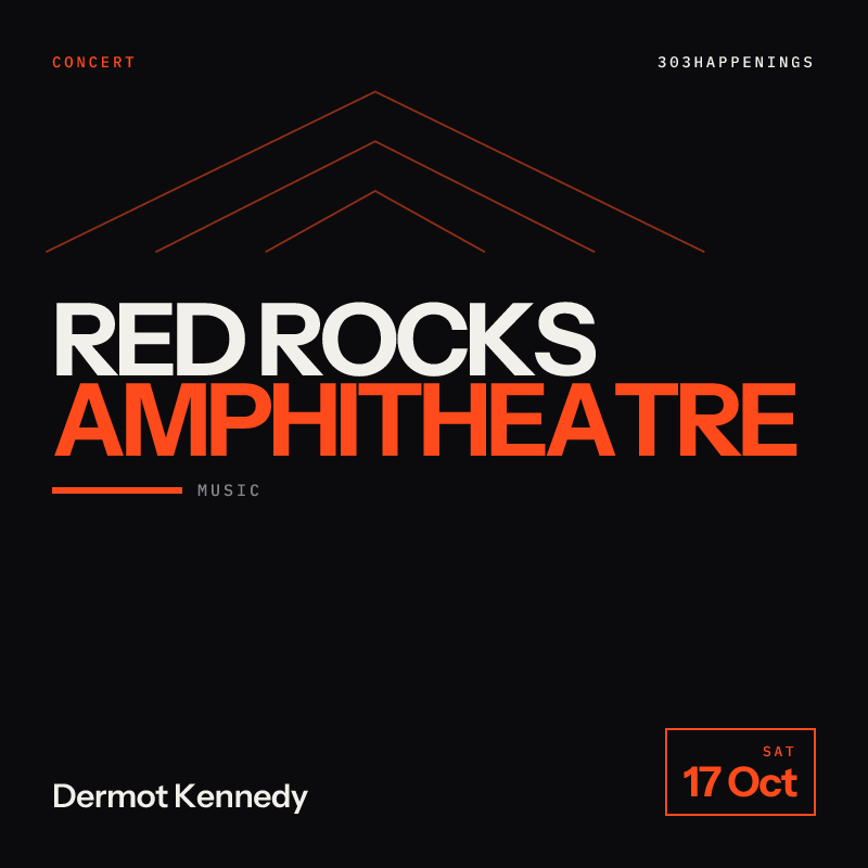 Dermot Kennedy: The Weight of the Woods Tour at Red Rocks Amphitheatre in Morrison - Next Week