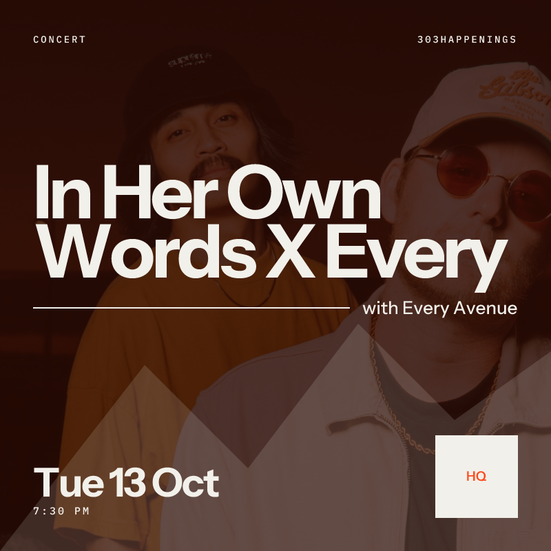 In Her Own Words X Every Avenue - Perfectly Unfamiliar Tour at HQ in Denver - This Week