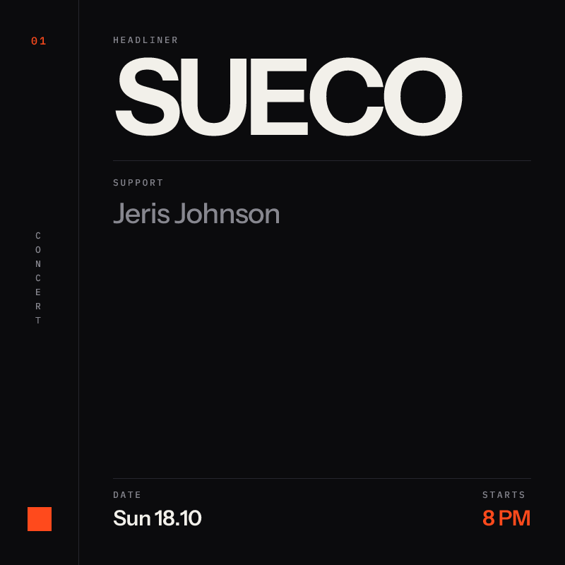 Sueco at Meow Wolf Denver in Denver - Next Week