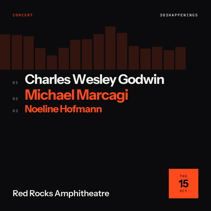 Charles Wesley Godwin with Michael Marcagi at Red Rocks Amphitheatre in Morrison - This Week