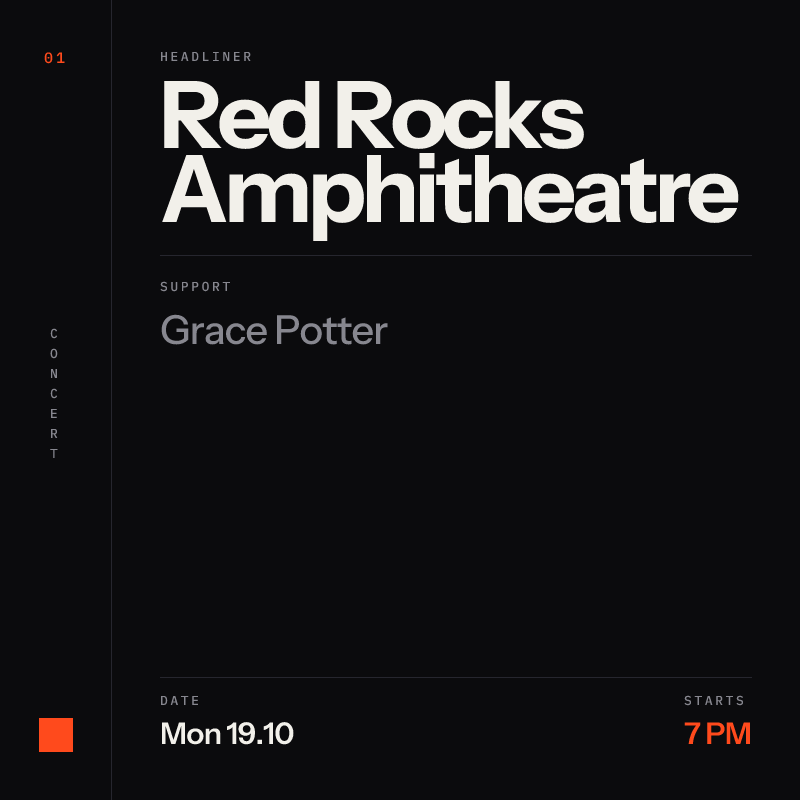 Zac Brown Band with Grace Potter at Red Rocks Amphitheatre in Morrison - Next Week