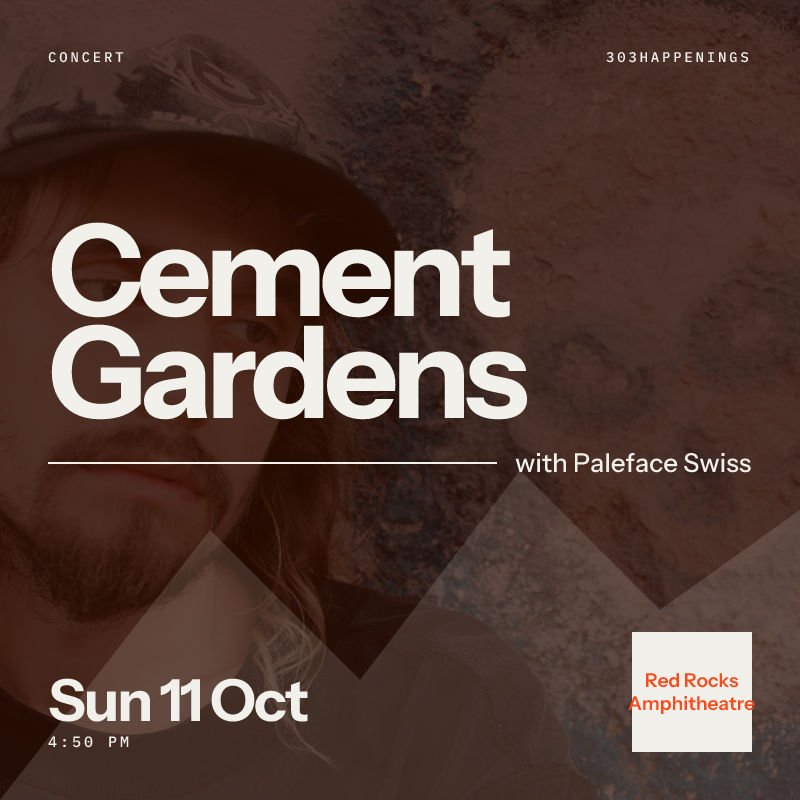 Cement Gardens at Red Rocks Amphitheatre in Morrison - Tomorrow