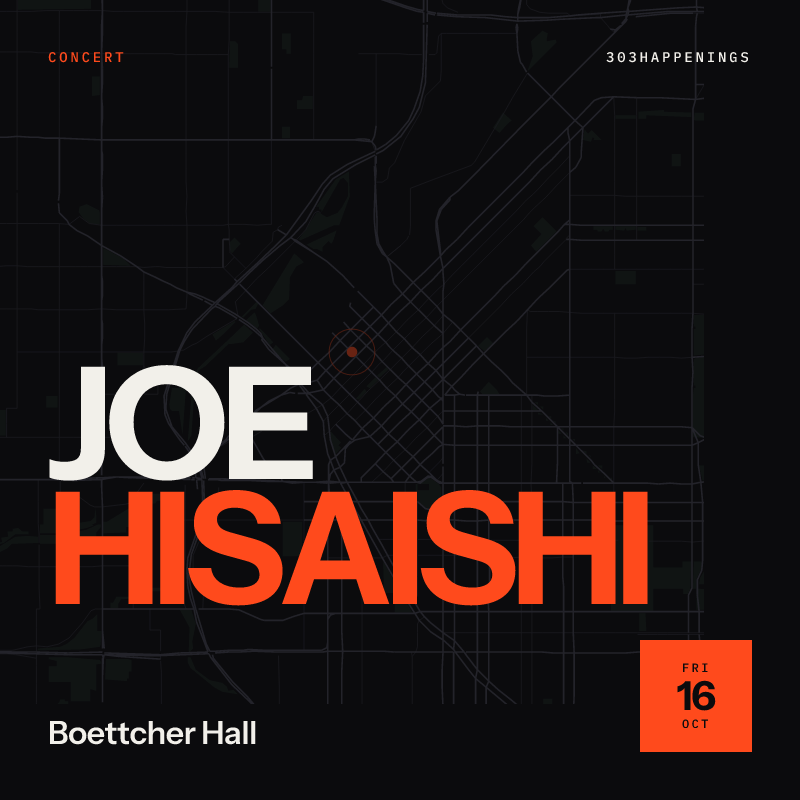 Joe Hisaishi with the Colorado Symphony at Boettcher Hall in Denver - This Week