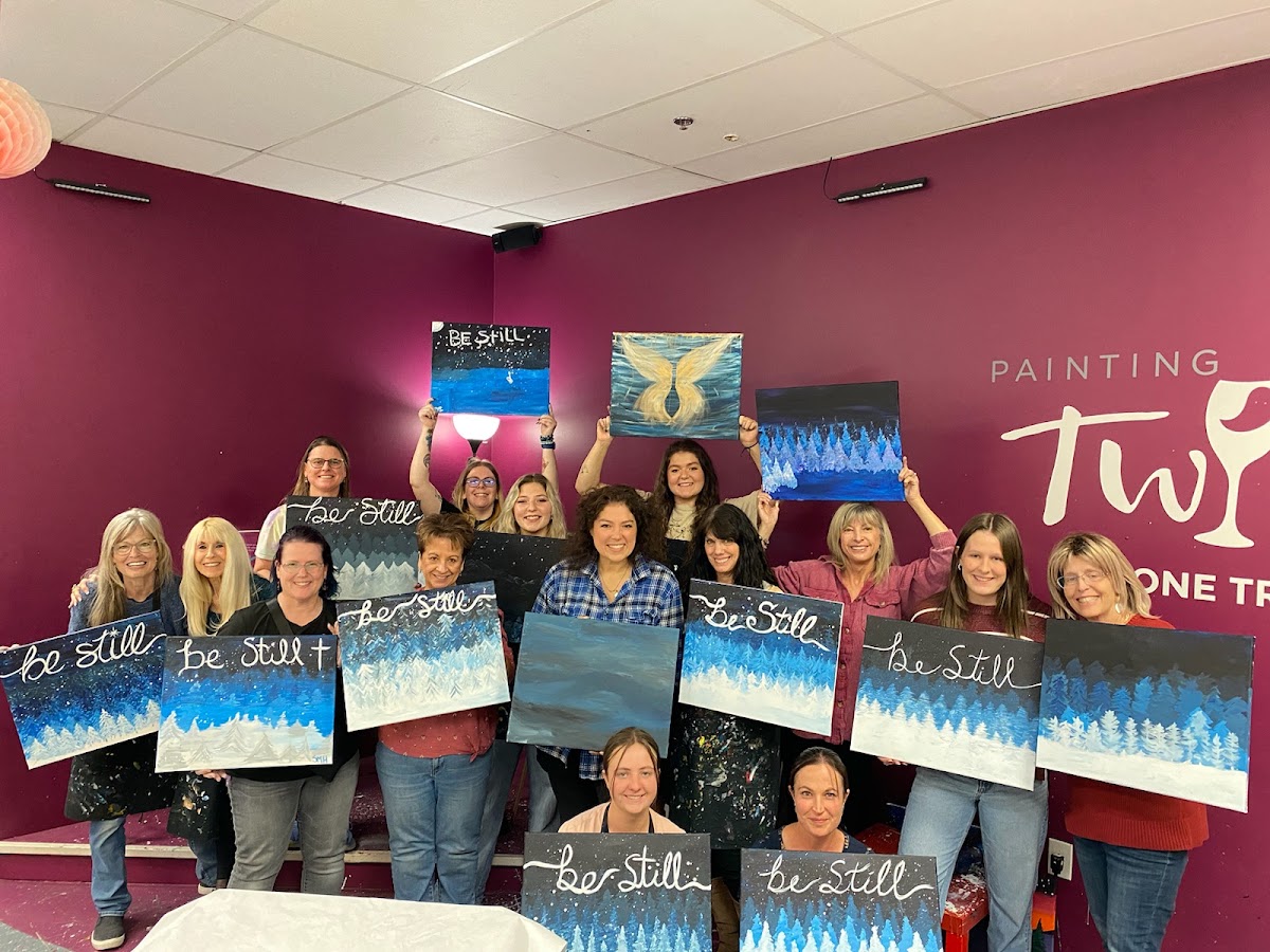 Painting with a Twist - Lone Tree - Photo by Kathy Webb